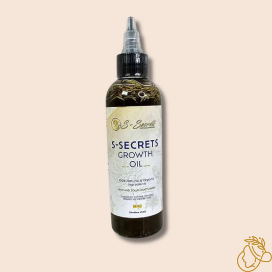 S-Secrets Hair Growth Oil 4oz, Herbs, Biotin, essential oils For All