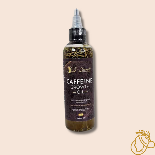 Caffeine Hair Growth Oil 2oz, Herbs, Biotin, Essential oils For All