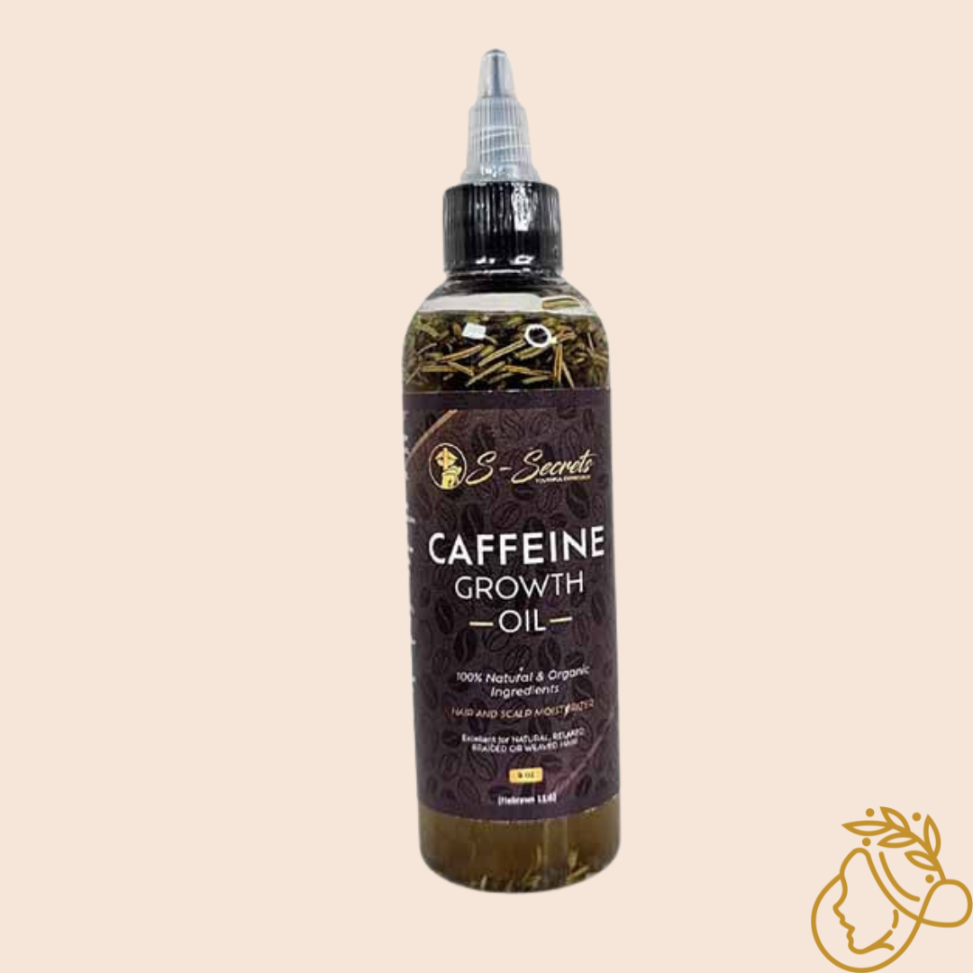 Caffeine Hair Growth Oil 4oz, Herbs, Biotin, Essential oils For All